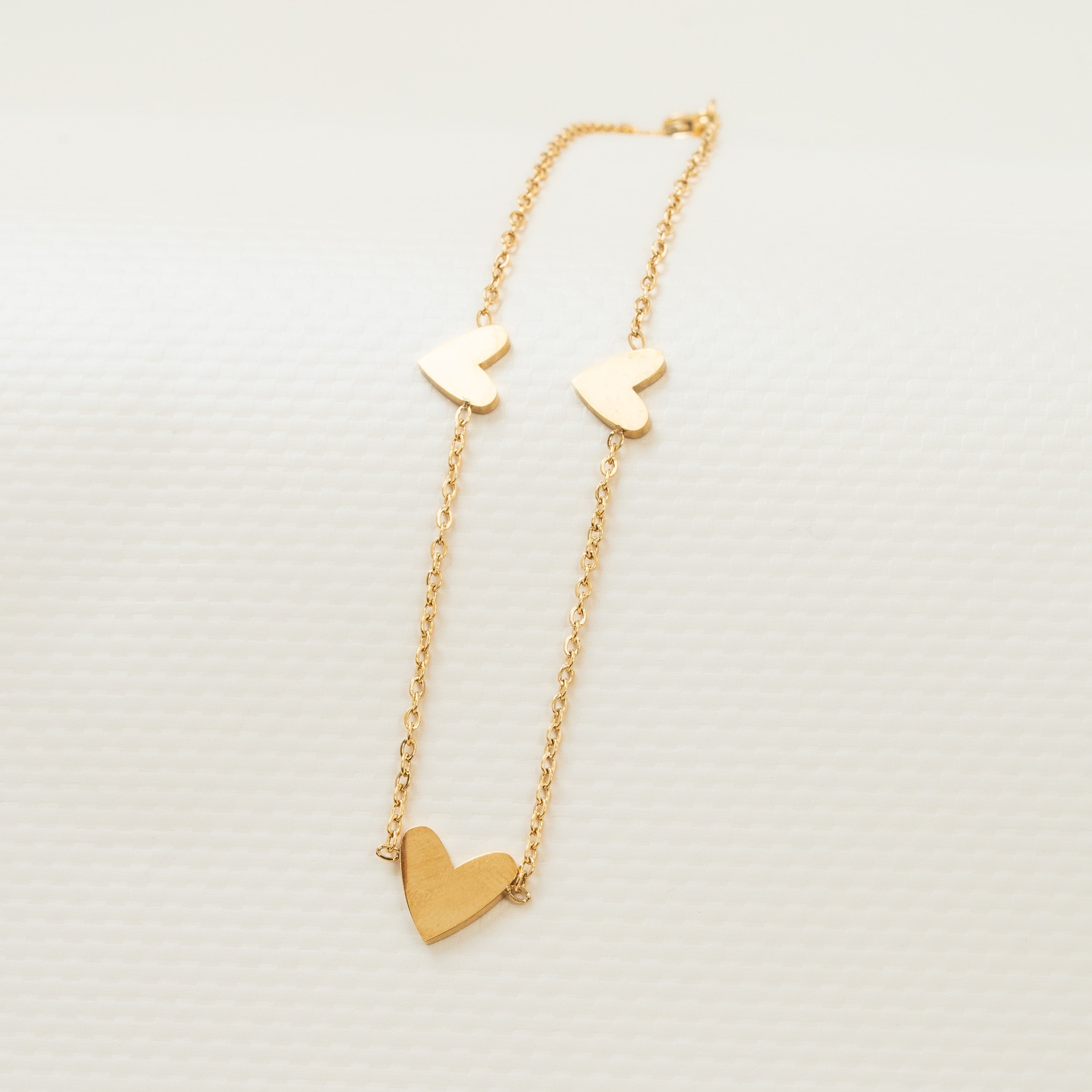 Tobillera Corazones