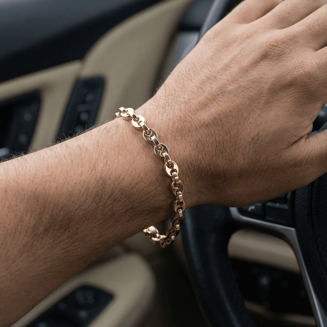 Pulsera Grano Doble Hombre