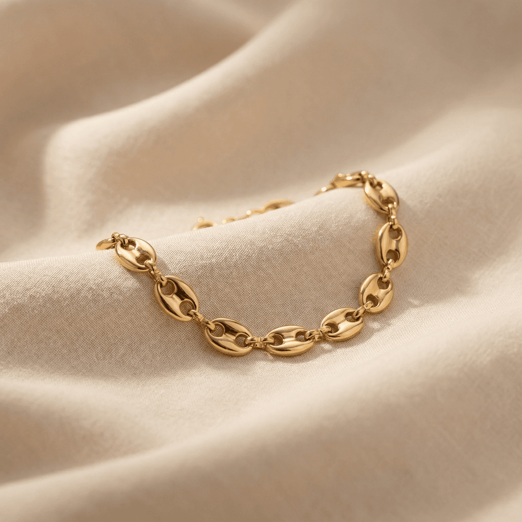 Pulsera Grano de Café Mujer 5mm